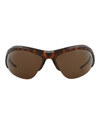Balenciaga Unisex Shield/Wrap Havana Silver Brown Fashion Designer Eyewear