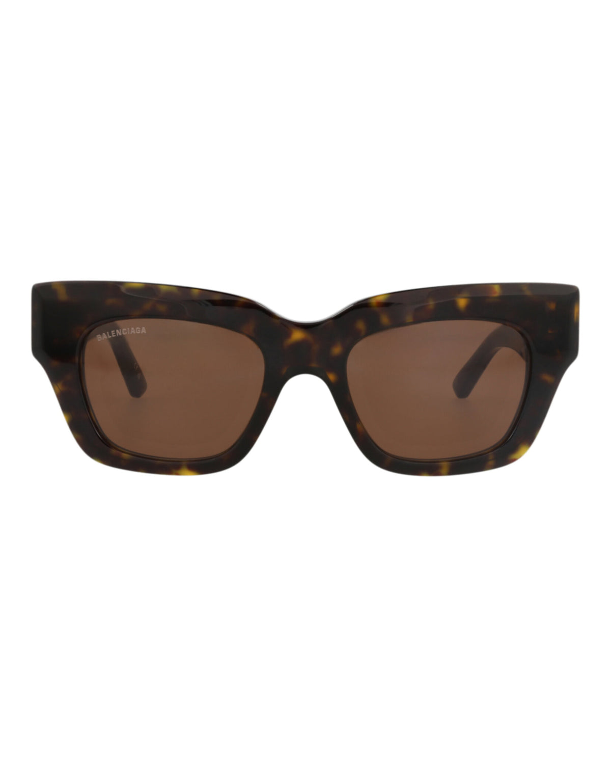 Balenciaga Womens Square/Rectangle Havana Havana Brown Fashion Designer Eyewear