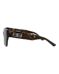 Balenciaga Womens Square/Rectangle Havana Havana Brown Fashion Designer Eyewear