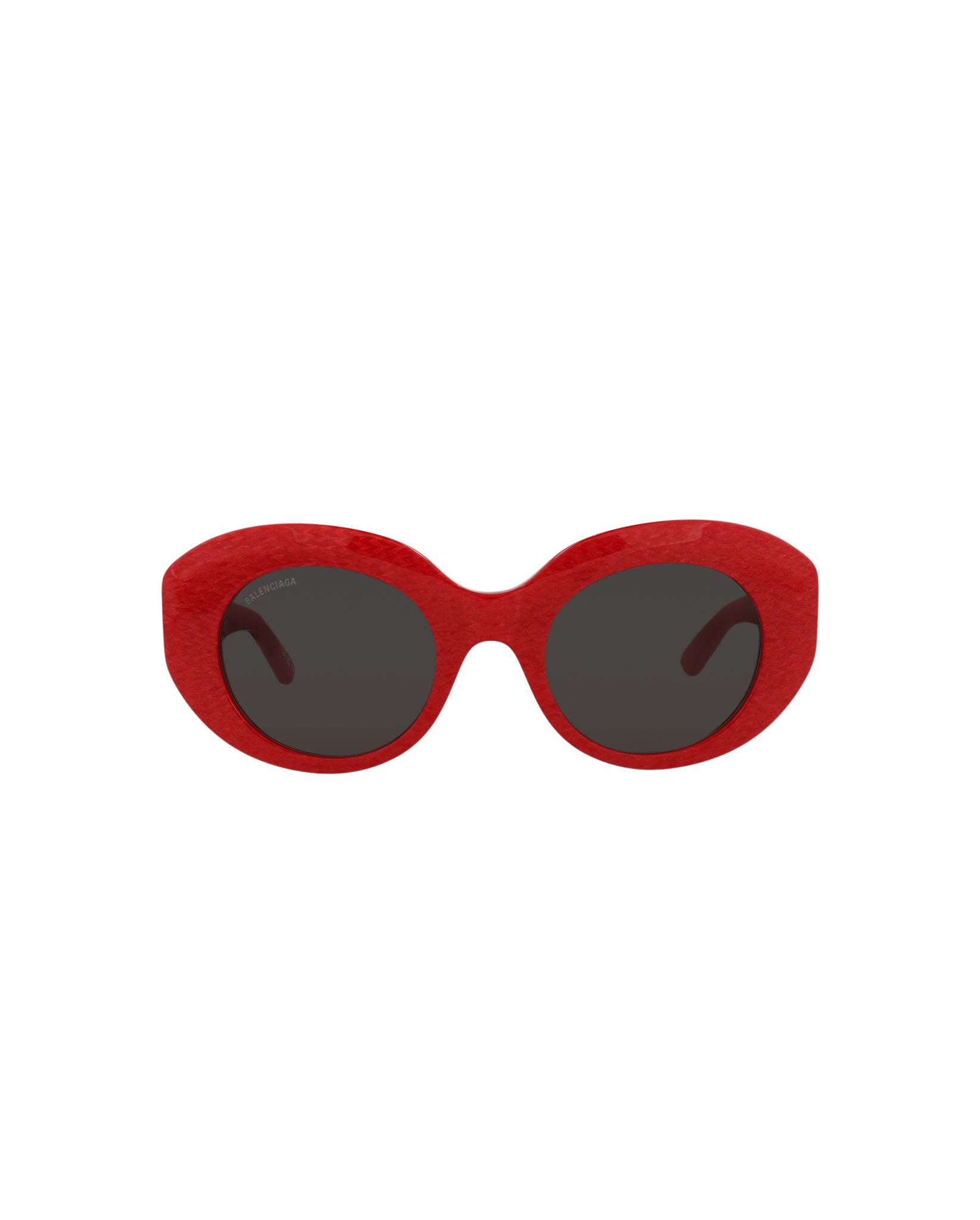 Balenciaga Womens Round/Oval Red Red Grey Fashion Designer Eyewear