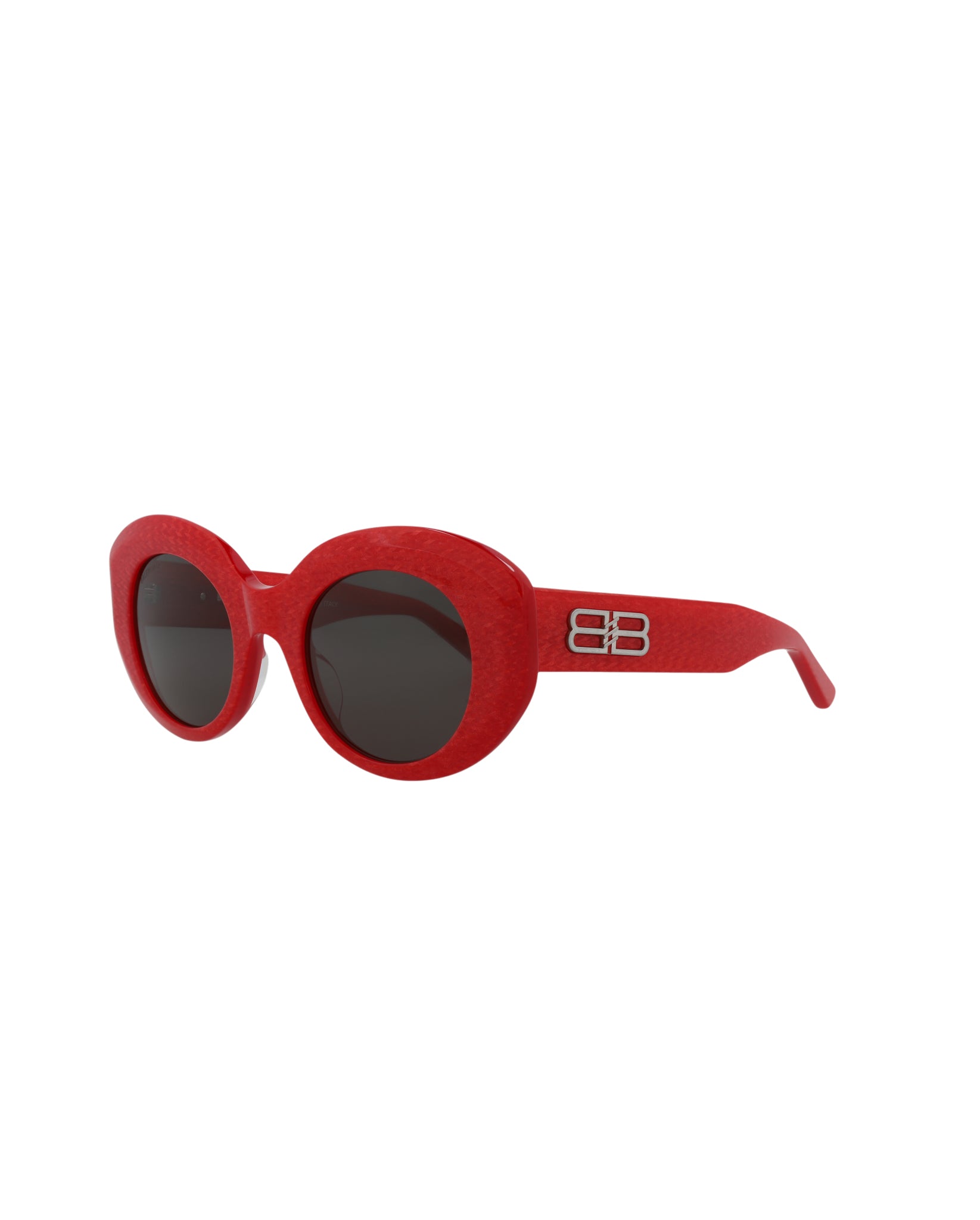 Balenciaga Womens Round/Oval Red Red Grey Fashion Designer Eyewear
