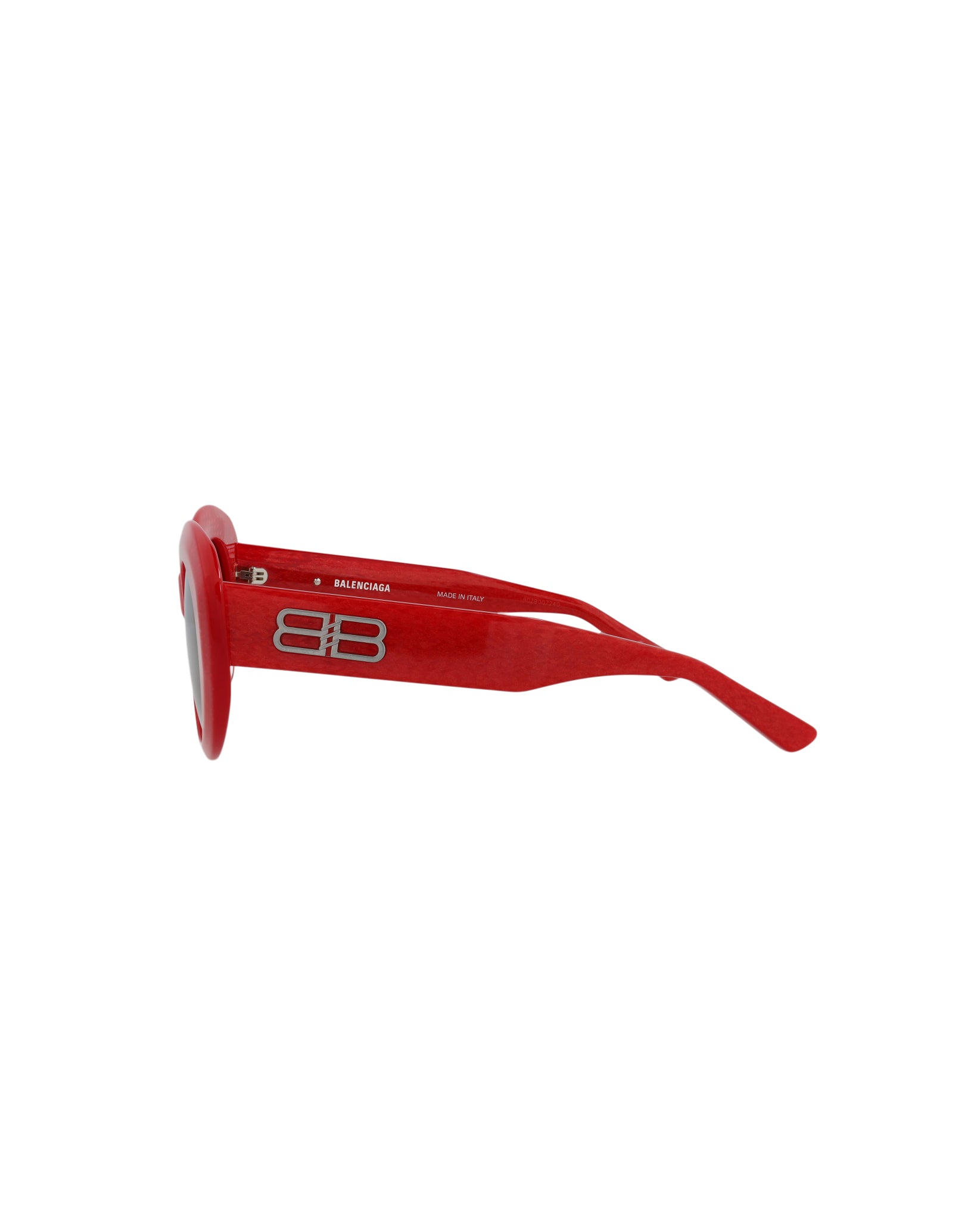 Balenciaga Womens Round/Oval Red Red Grey Fashion Designer Eyewear