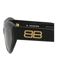 Balenciaga Balenciaga Womens Cat Eye Black Black Grey Fashion Designer Eyewear