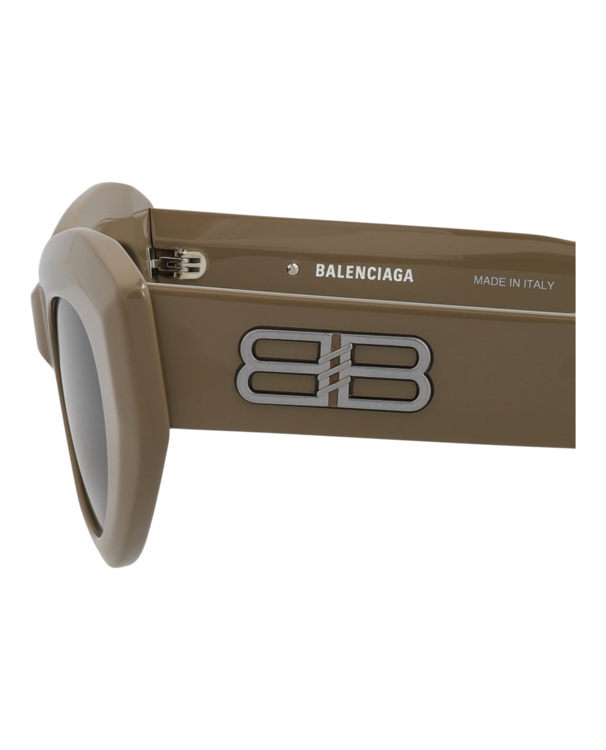 Balenciaga Womens Cat Eye Brown Brown Grey Fashion Designer Eyewear