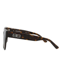 Balenciaga Womens Square/Rectangle Havana Havana Brown Fashion Designer Eyewear