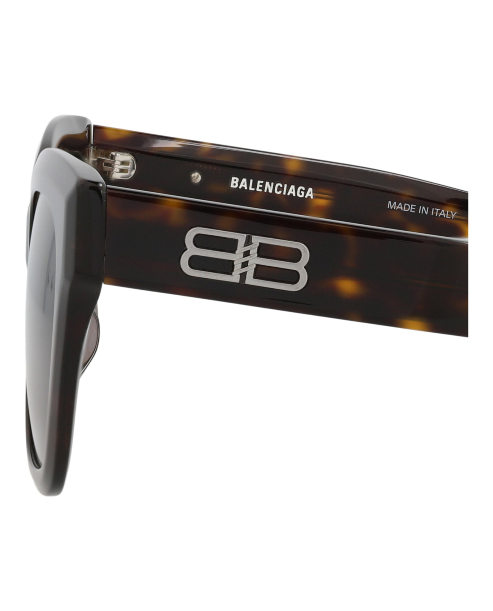 Balenciaga Womens Square/Rectangle Havana Havana Brown Fashion Designer Eyewear