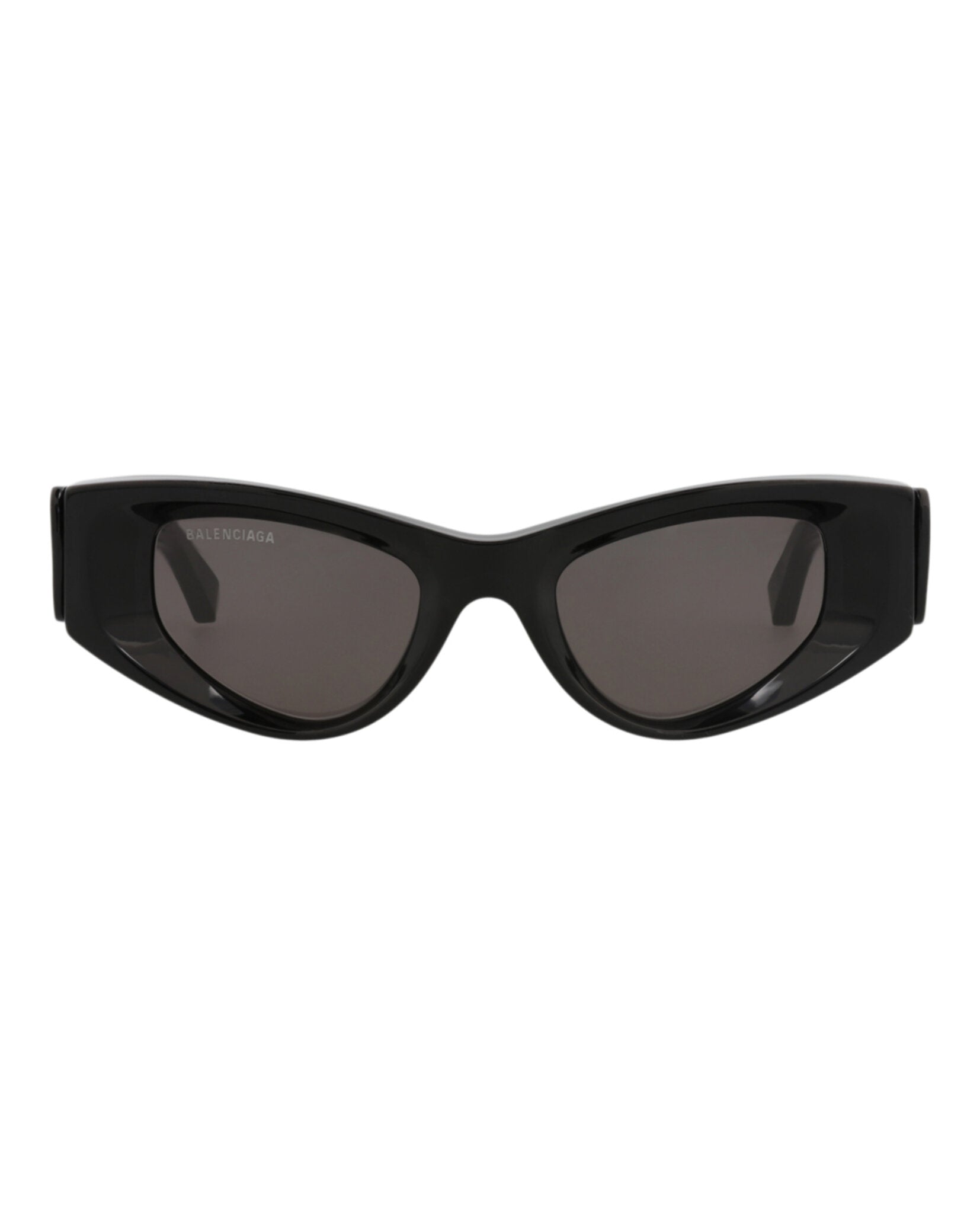 Balenciaga Womens Cat Eye Black Black Grey Fashion Designer Eyewear