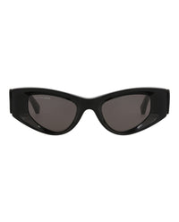 Balenciaga Womens Cat Eye Black Black Grey Fashion Designer Eyewear