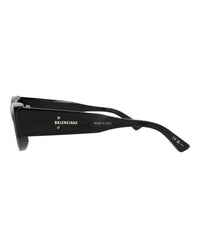 Balenciaga Womens Cat Eye Black Black Grey Fashion Designer Eyewear