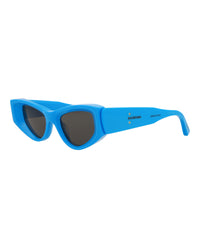 Balenciaga Balenciaga Womens Cat Eye Light Blue Light Blue Grey Fashion Designer Eyewear