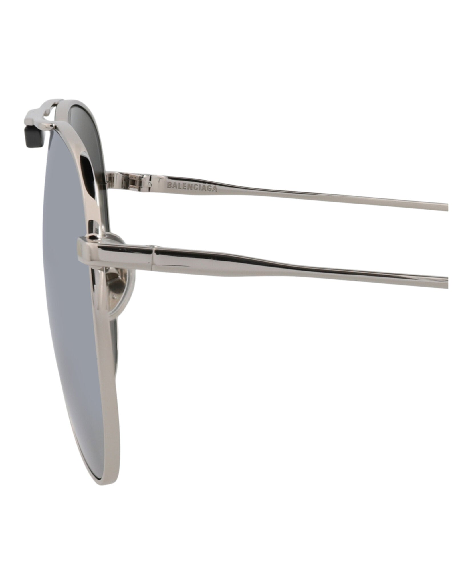 Balenciaga Balenciaga Unisex Aviator Silver Silver Silver Fashion Designer Eyewear