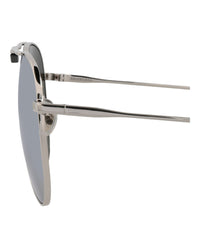 Balenciaga Balenciaga Unisex Aviator Silver Silver Silver Fashion Designer Eyewear