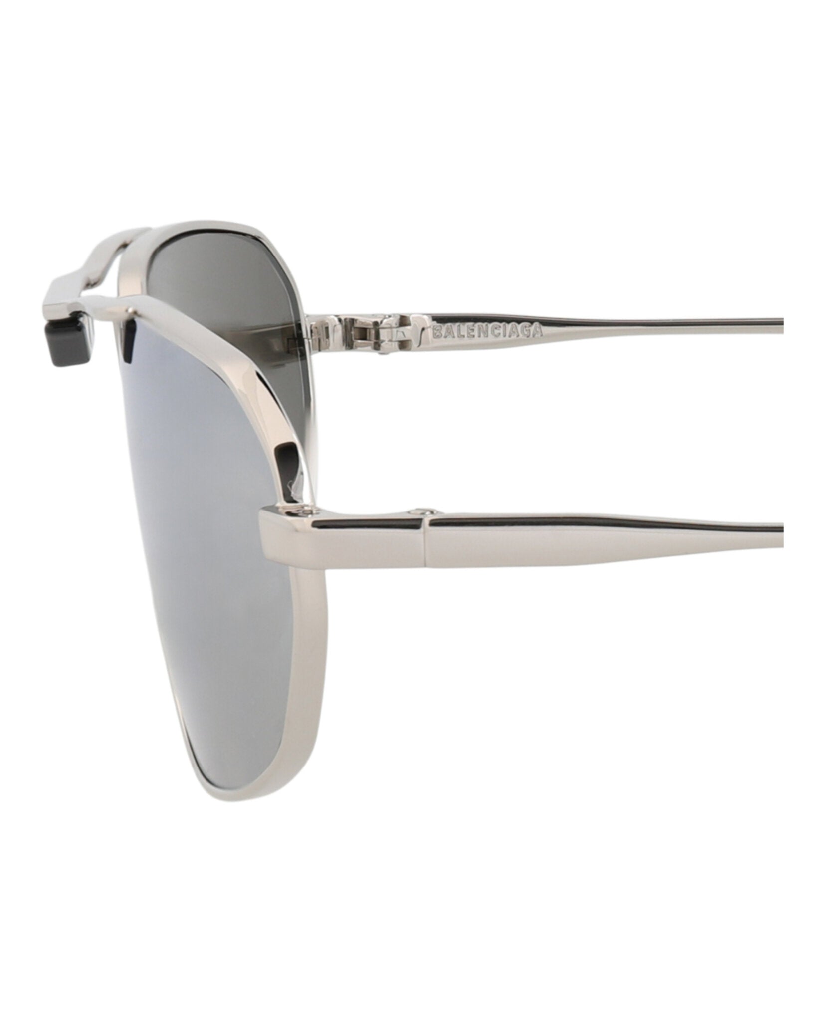 Balenciaga Balenciaga Mens Shield/Wrap Silver Silver Silver Fashion Designer Eyewear