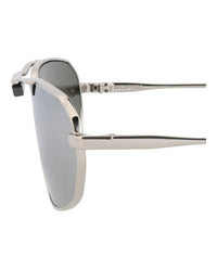 Balenciaga Balenciaga Mens Shield/Wrap Silver Silver Silver Fashion Designer Eyewear