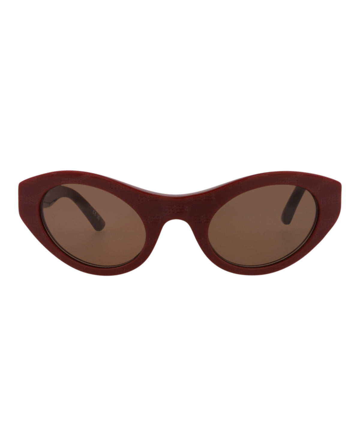 Balenciaga Balenciaga Unisex Cat Eye Burgundy Burgundy Brown Fashion Designer Eyewear