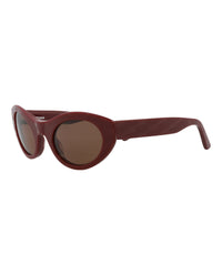 Balenciaga Balenciaga Unisex Cat Eye Burgundy Burgundy Brown Fashion Designer Eyewear