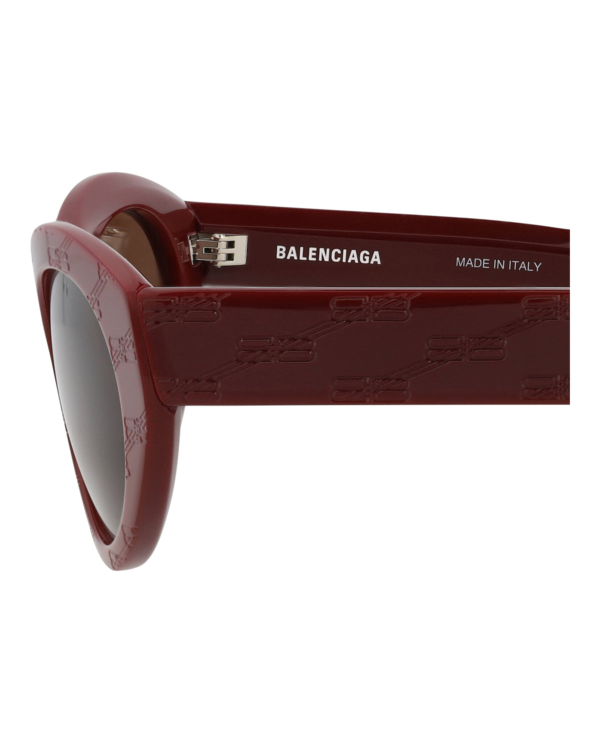 Balenciaga Balenciaga Unisex Cat Eye Burgundy Burgundy Brown Fashion Designer Eyewear