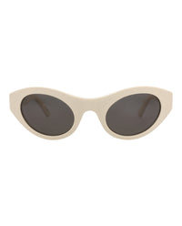 Balenciaga Balenciaga Unisex Cat Eye Beige Beige Grey Fashion Designer Eyewear