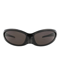 Balenciaga Balenciaga Unisex Shield/Wrap Black Black Grey Fashion Designer Eyewear