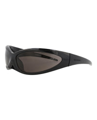 Balenciaga Balenciaga Unisex Shield/Wrap Black Black Grey Fashion Designer Eyewear