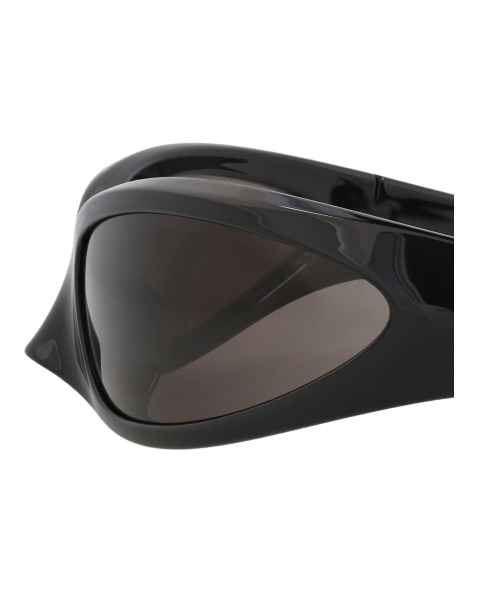 Balenciaga Balenciaga Unisex Shield/Wrap Black Black Grey Fashion Designer Eyewear