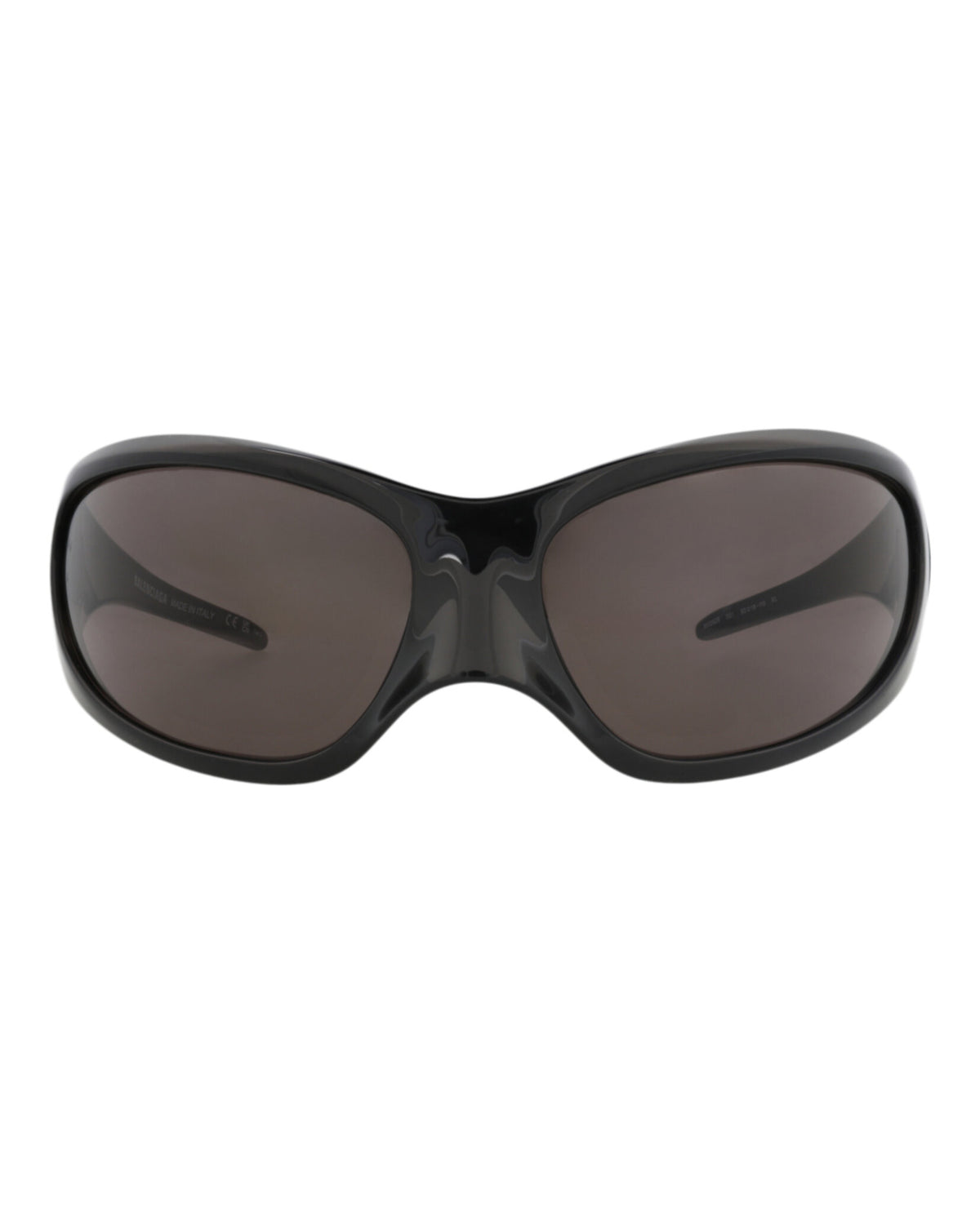 Balenciaga Womens Shield/Wrap Black Black Grey Fashion Designer Eyewear