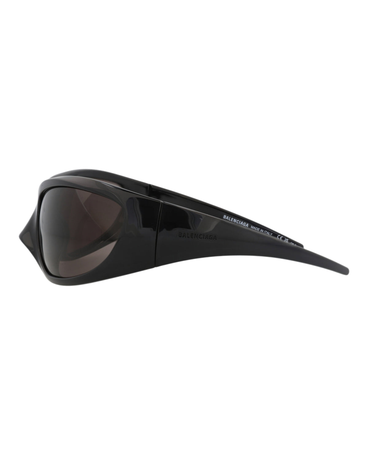Balenciaga Womens Shield/Wrap Black Black Grey Fashion Designer Eyewear