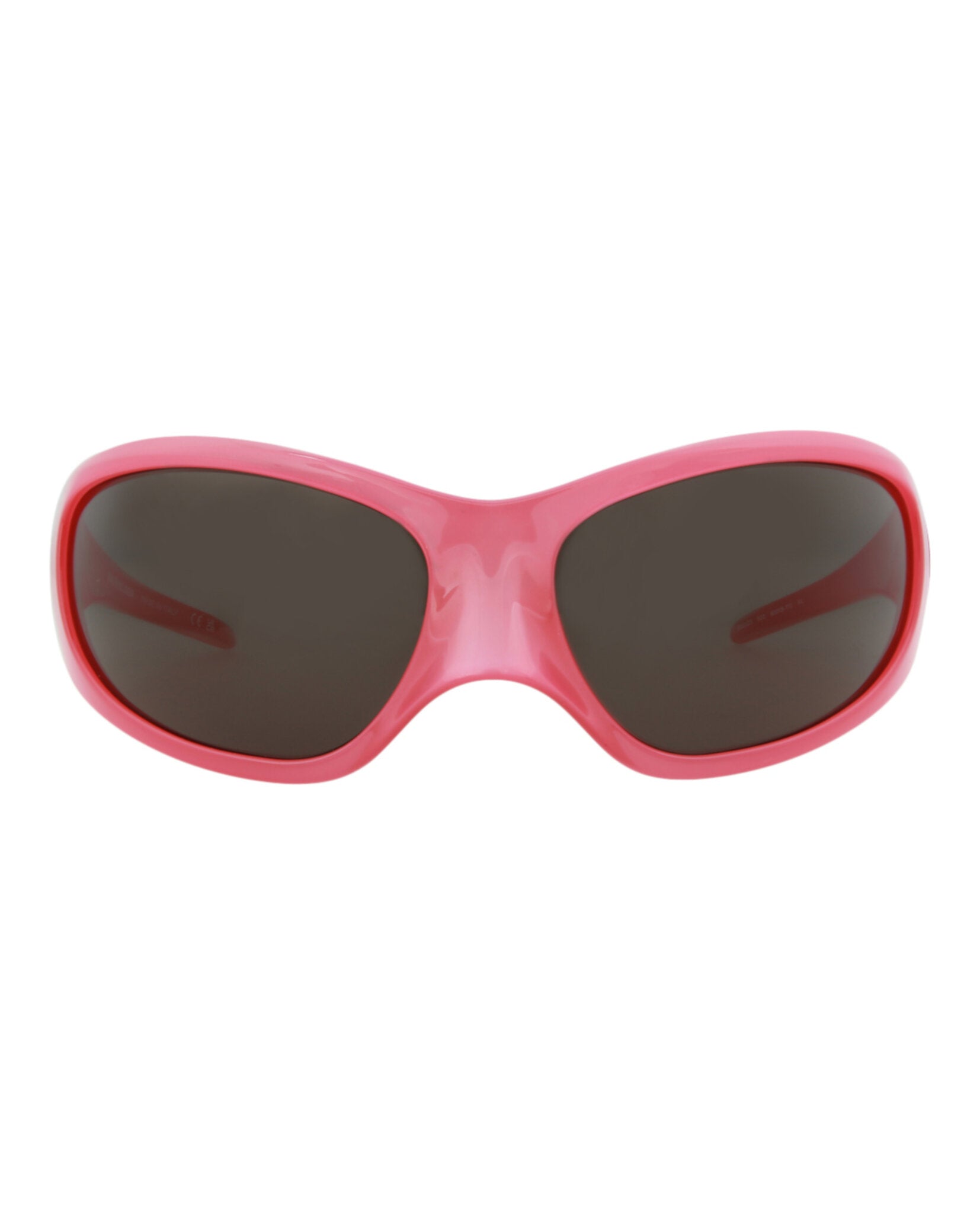 Balenciaga Unisex Shield/Wrap Pink Pink Grey Fashion Designer Eyewear Pink Pink Grey