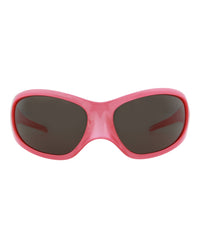 Balenciaga Unisex Shield/Wrap Pink Pink Grey Fashion Designer Eyewear Pink Pink Grey