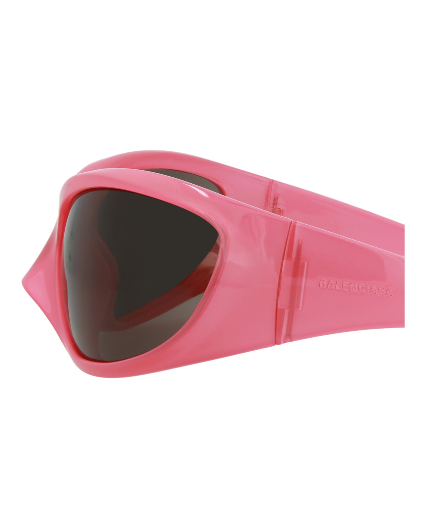 Balenciaga Unisex Shield/Wrap Pink Pink Grey Fashion Designer Eyewear
