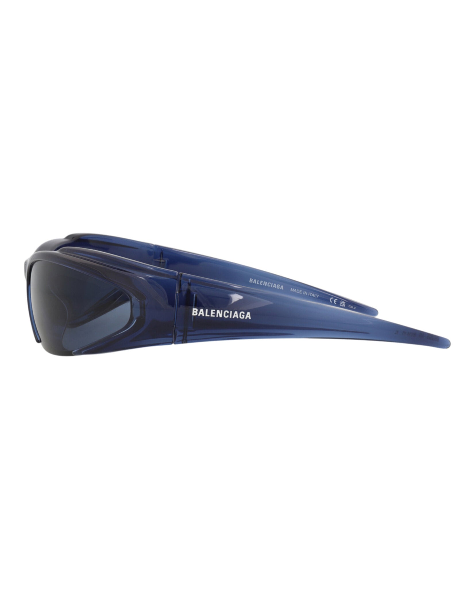 Balenciaga Balenciaga Unisex Shield/Wrap Blue Blue Blue Fashion Designer Eyewear
