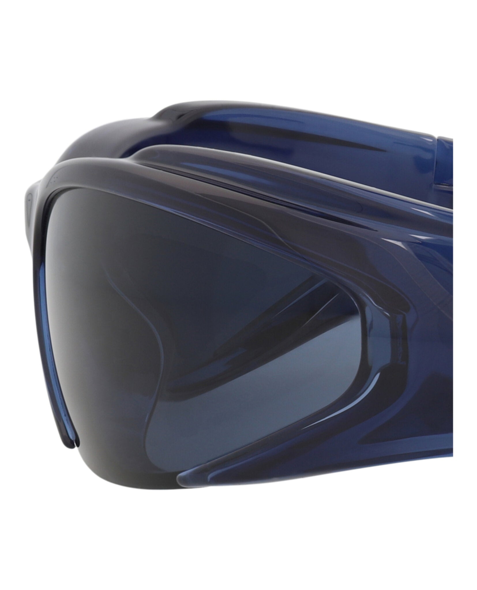 Balenciaga Balenciaga Unisex Shield/Wrap Blue Blue Blue Fashion Designer Eyewear