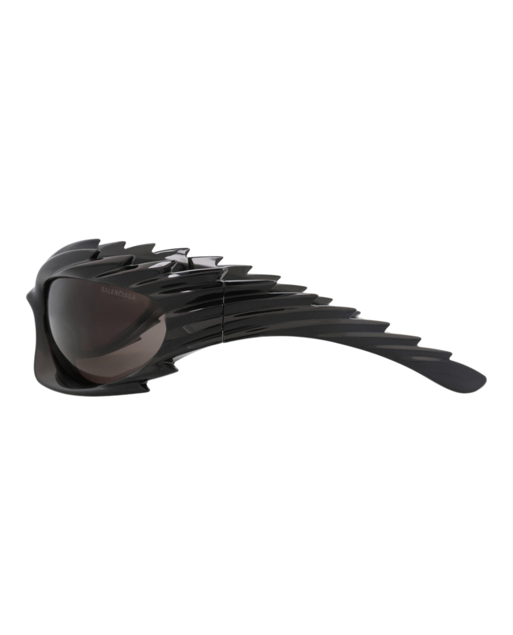 Balenciaga Unisex Shield/Wrap Black Black Grey Fashion Designer Eyewear