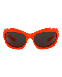 Balenciaga Unisex Shield/Wrap Orange Orange Grey Fashion Designer Eyewear