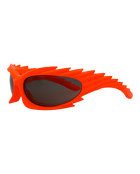 Balenciaga Unisex Shield/Wrap Orange Orange Grey Fashion Designer Eyewear