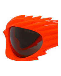 Balenciaga Unisex Shield/Wrap Orange Orange Grey Fashion Designer Eyewear