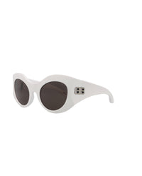 Balenciaga Womens Cat Eye White White Grey Fashion Designer Eyewear