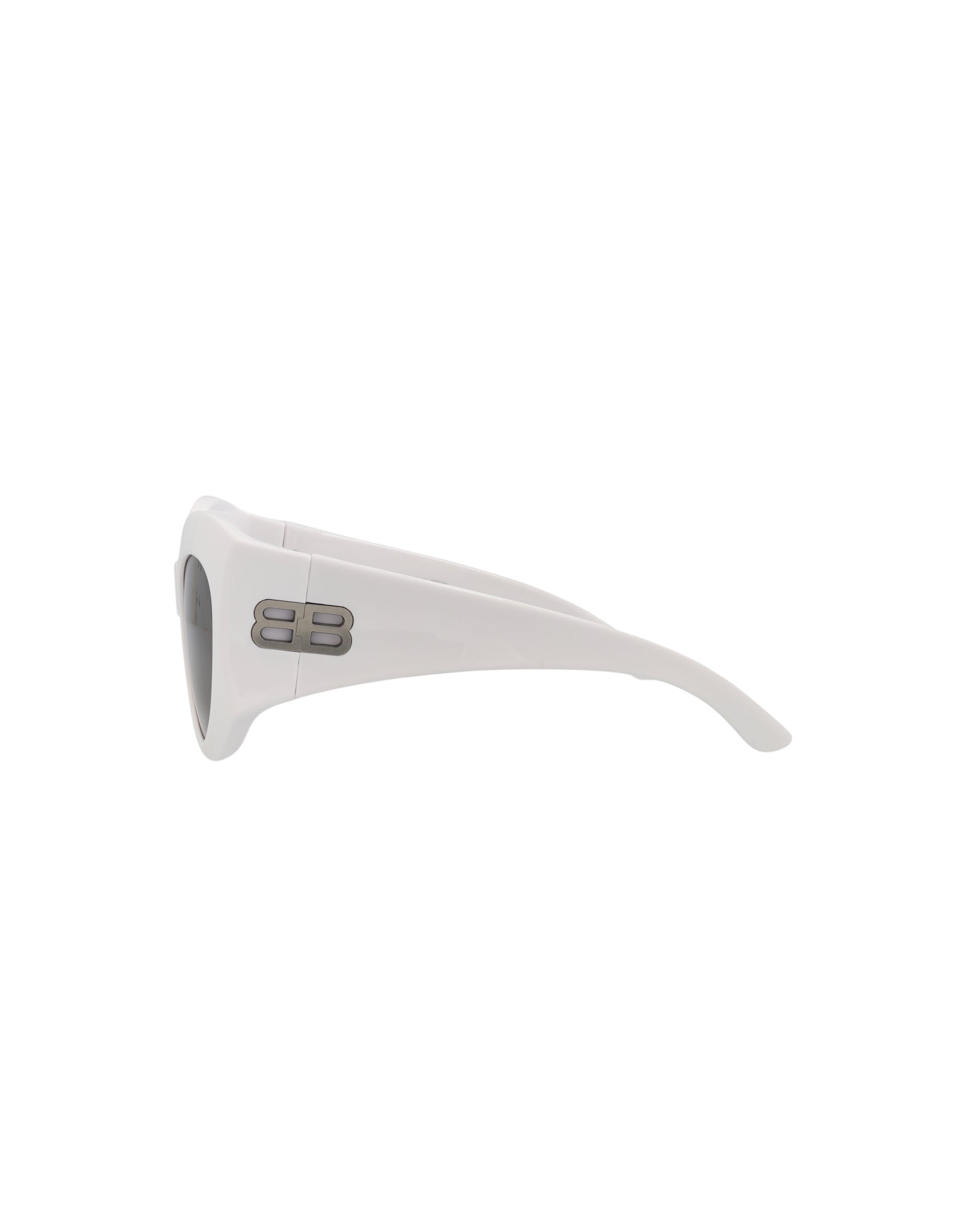 Balenciaga Womens Cat Eye White White Grey Fashion Designer Eyewear
