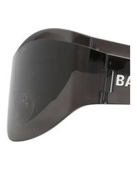 Balenciaga Womens Shield/Wrap Grey Grey Grey Fashion Designer Eyewear