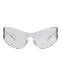 Balenciaga Womens Shield/Wrap Grey Grey Grey Fashion Designer Eyewear