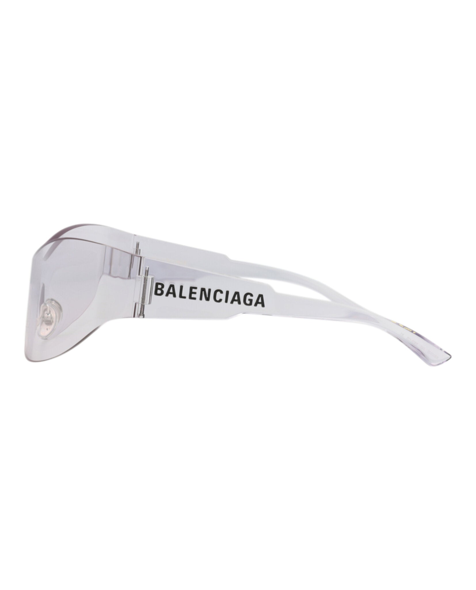 Balenciaga Womens Shield/Wrap Grey Grey Grey Fashion Designer Eyewear