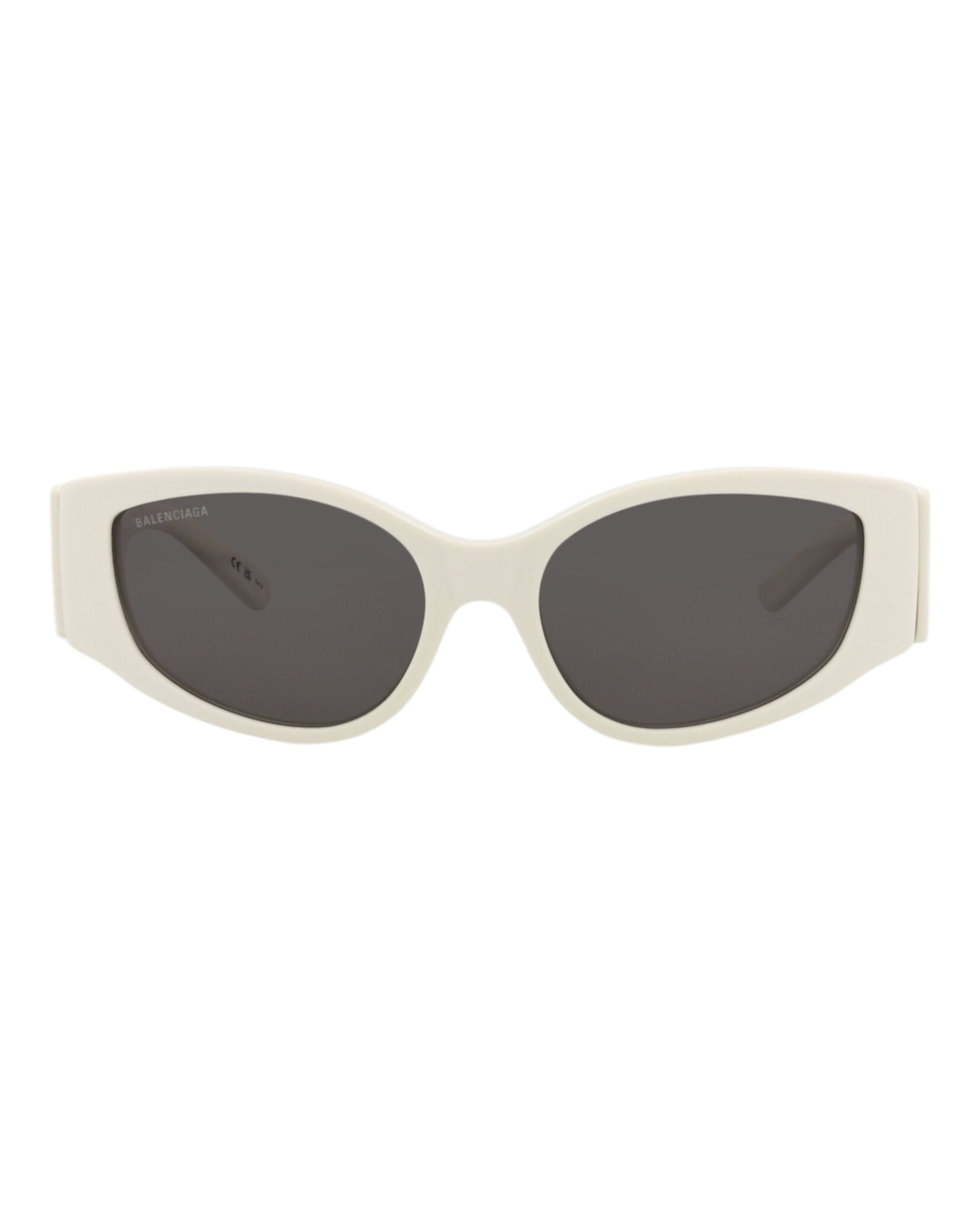 Balenciaga Womens Cat Eye White White Grey Fashion Designer Eyewear