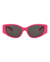 Balenciaga Balenciaga Womens Cat Eye Fuchsia Fuchsia Grey Fashion Designer Eyewear