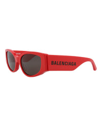 Balenciaga Womens Cat Eye Red Red Grey Fashion Designer Eyewear