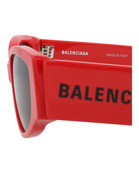 Balenciaga Womens Cat Eye Red Red Grey Fashion Designer Eyewear