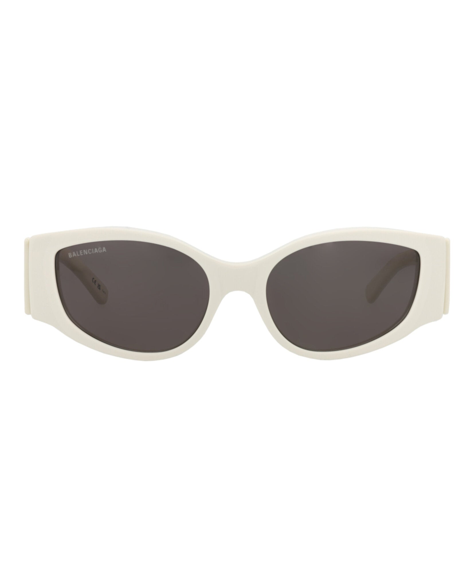Balenciaga Womens Cat Eye White White Grey Fashion Designer Eyewear