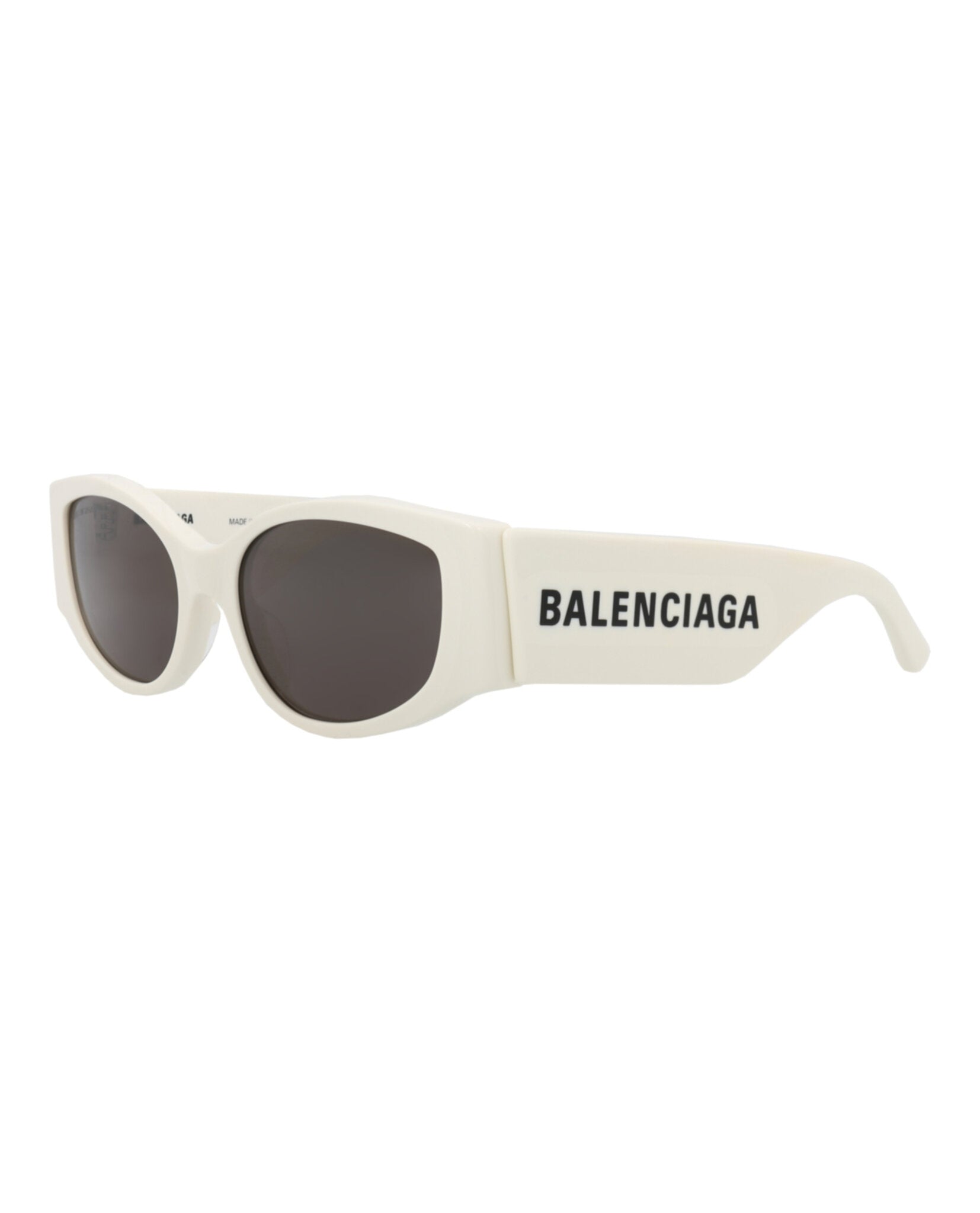 Balenciaga Womens Cat Eye White White Grey Fashion Designer Eyewear