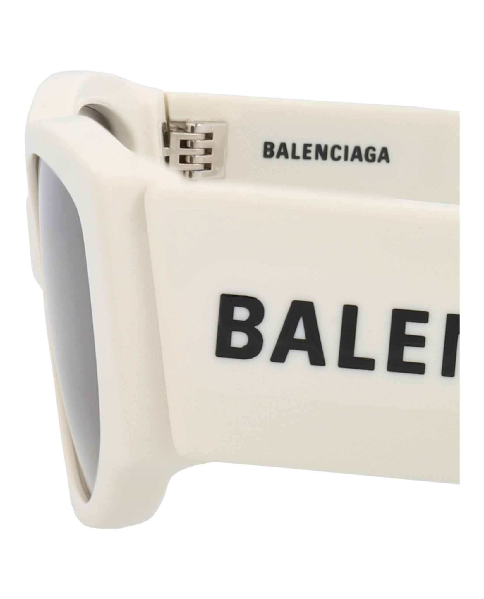 Balenciaga Womens Cat Eye White White Grey Fashion Designer Eyewear