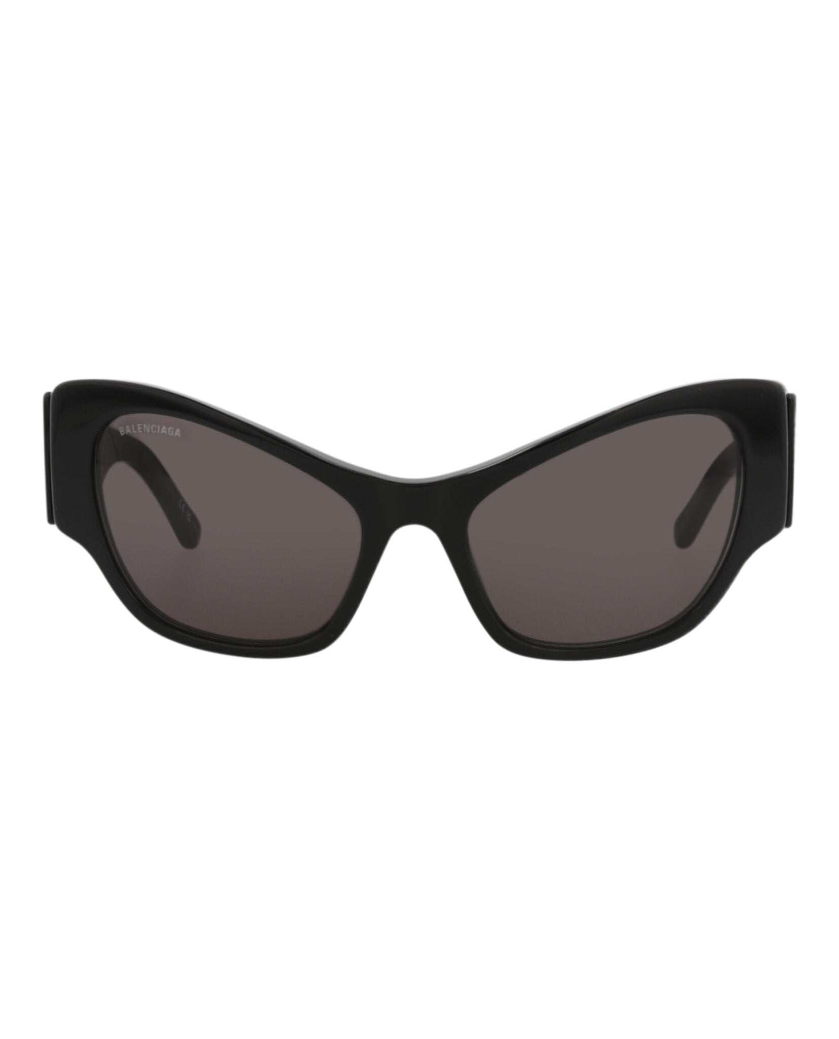 Balenciaga Womens Cat Eye Black Black Grey Fashion Designer Eyewear