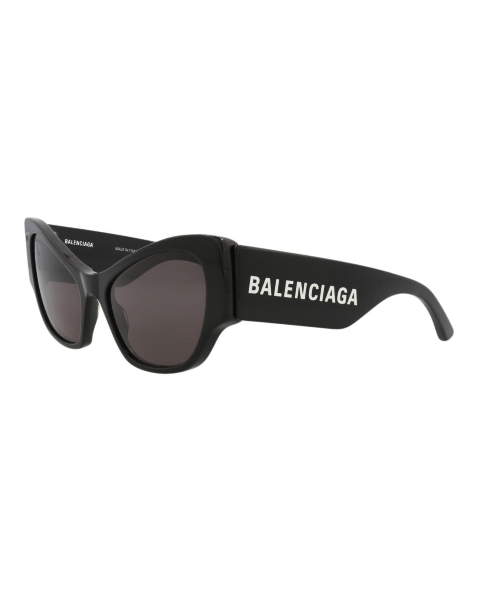 Balenciaga Womens Cat Eye Black Black Grey Fashion Designer